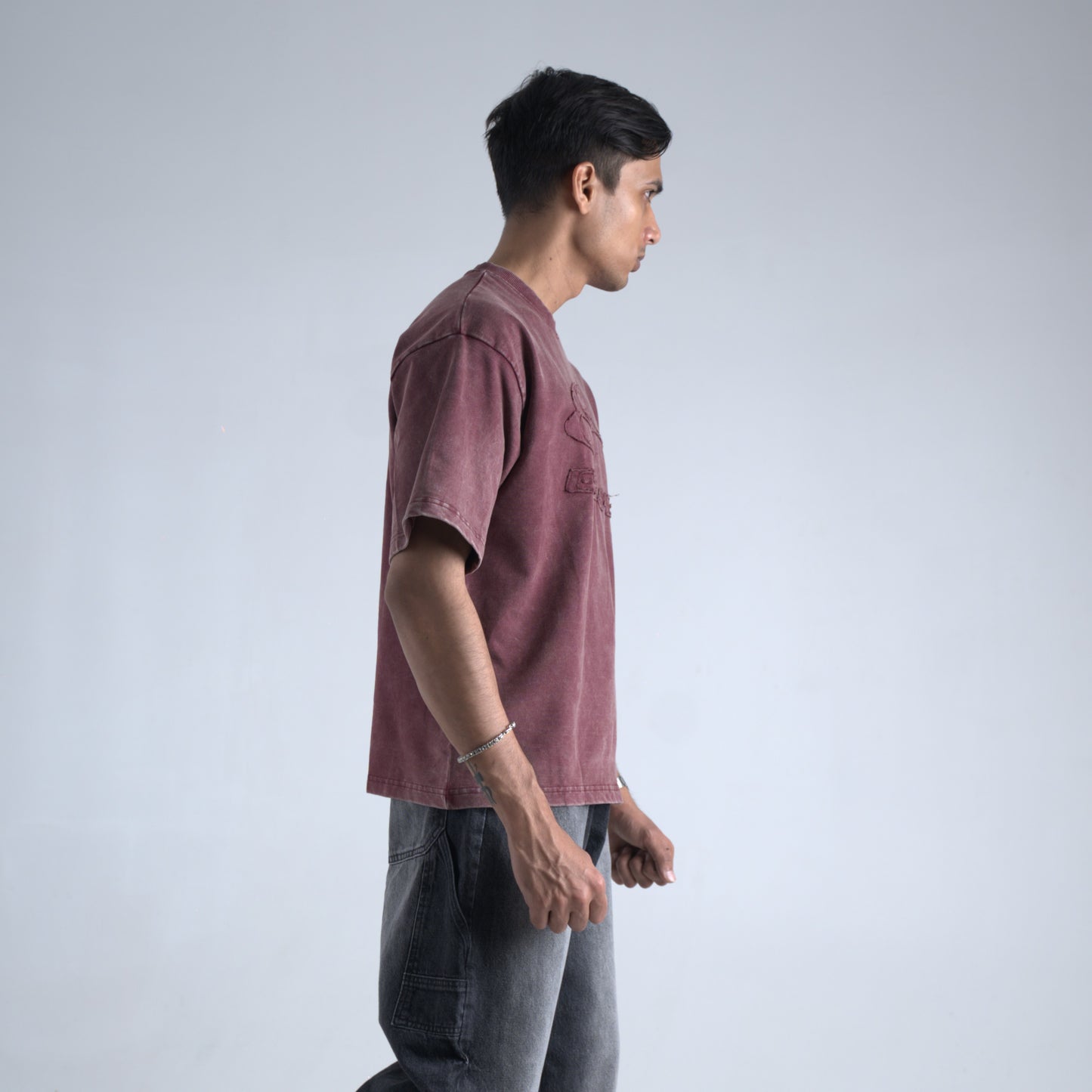 maroon acid wash
