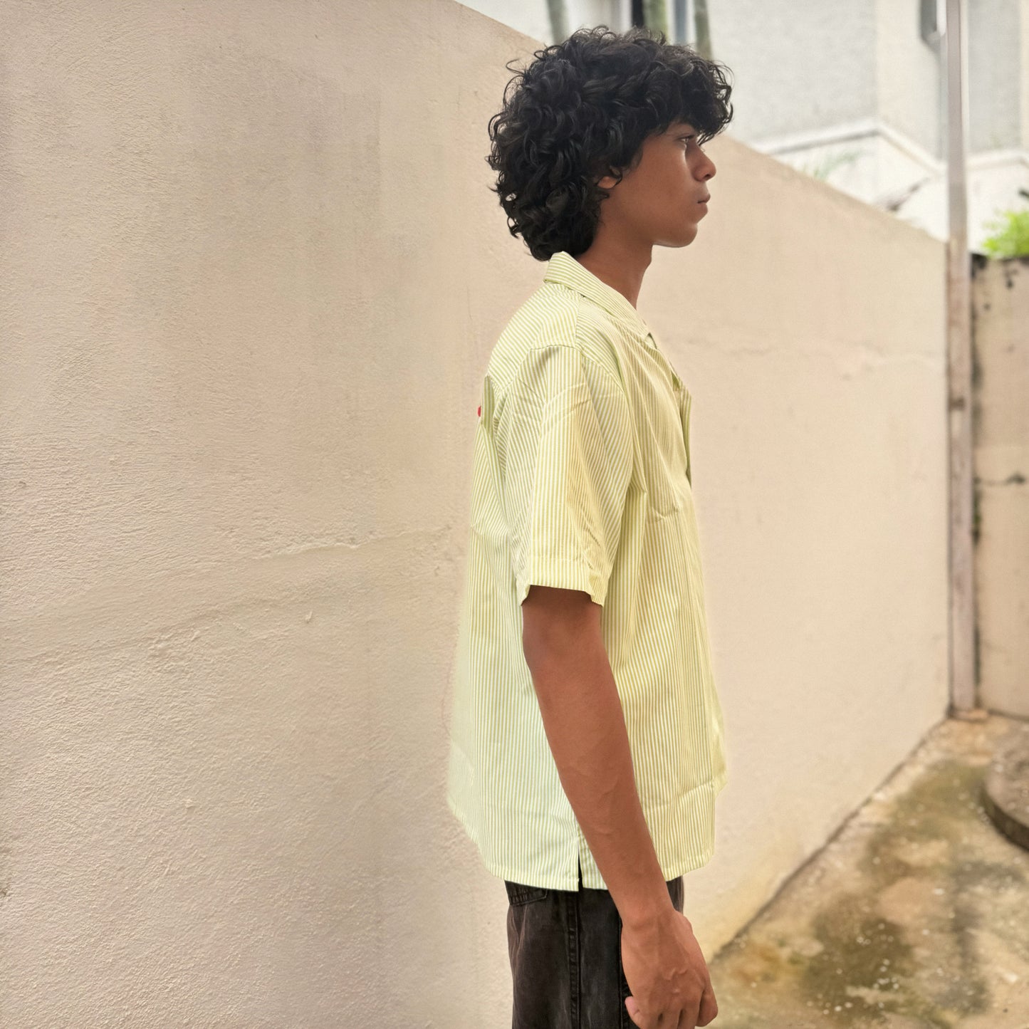 GREEN STRIPE SHIRT