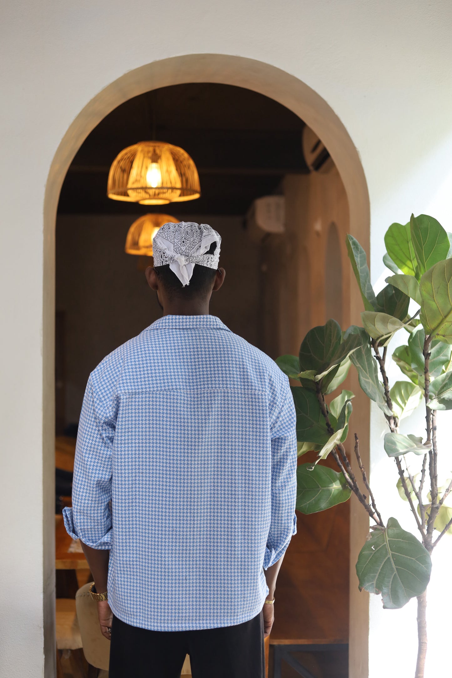 Blue Check Flannel Shirt