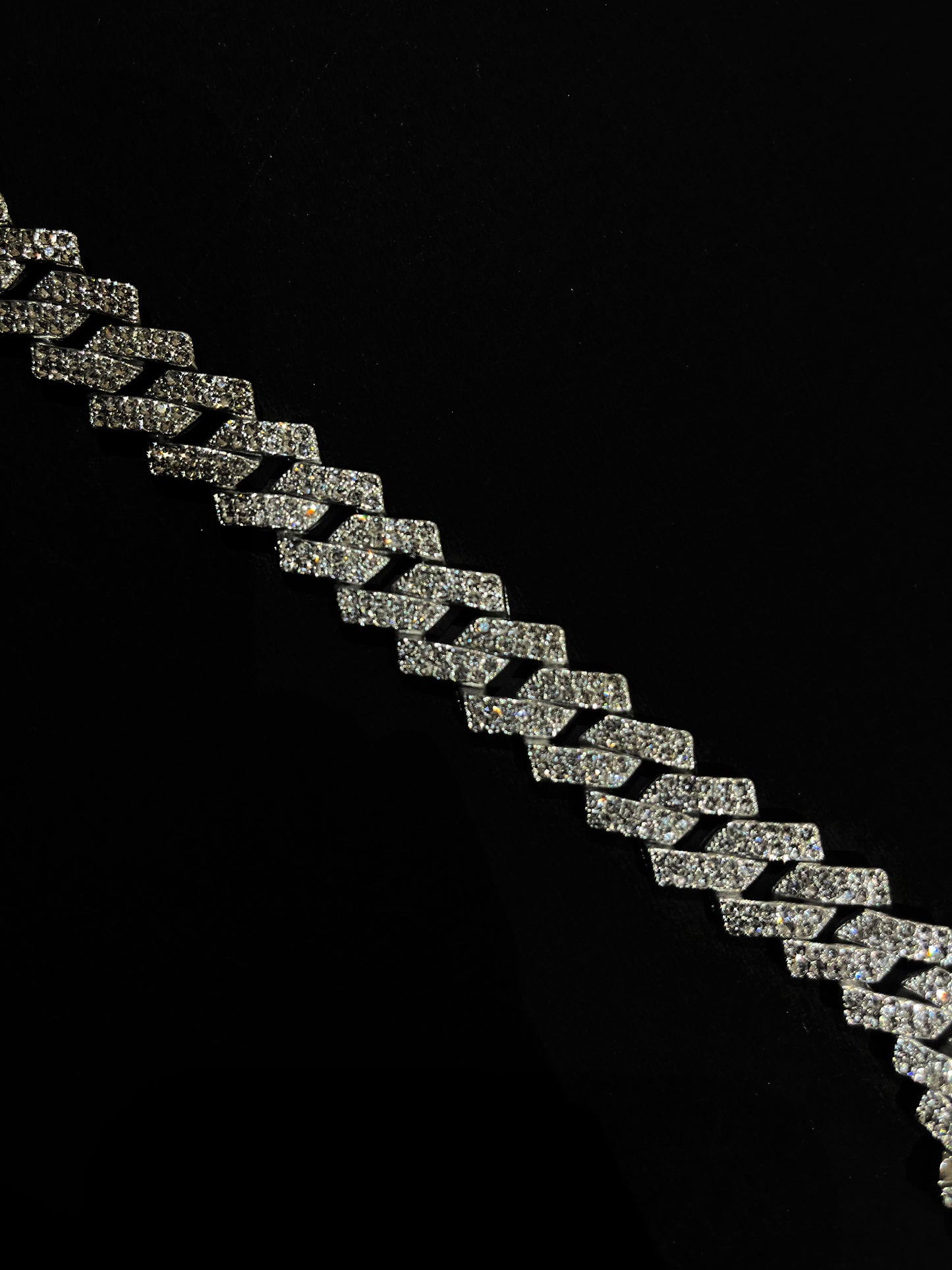 Iced out cuban bracelet