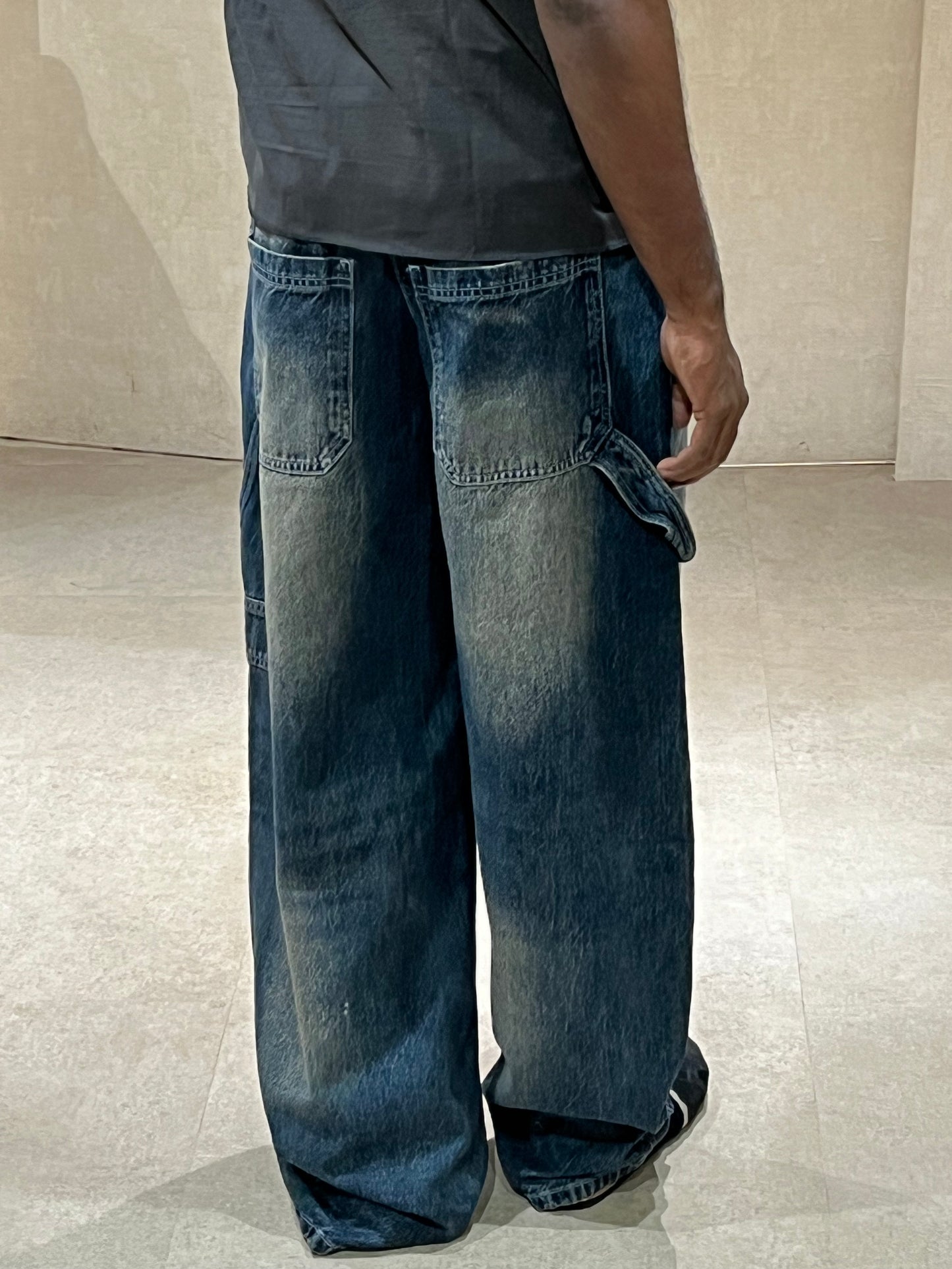 BERSHKA VINTAGE BLUE DENIM