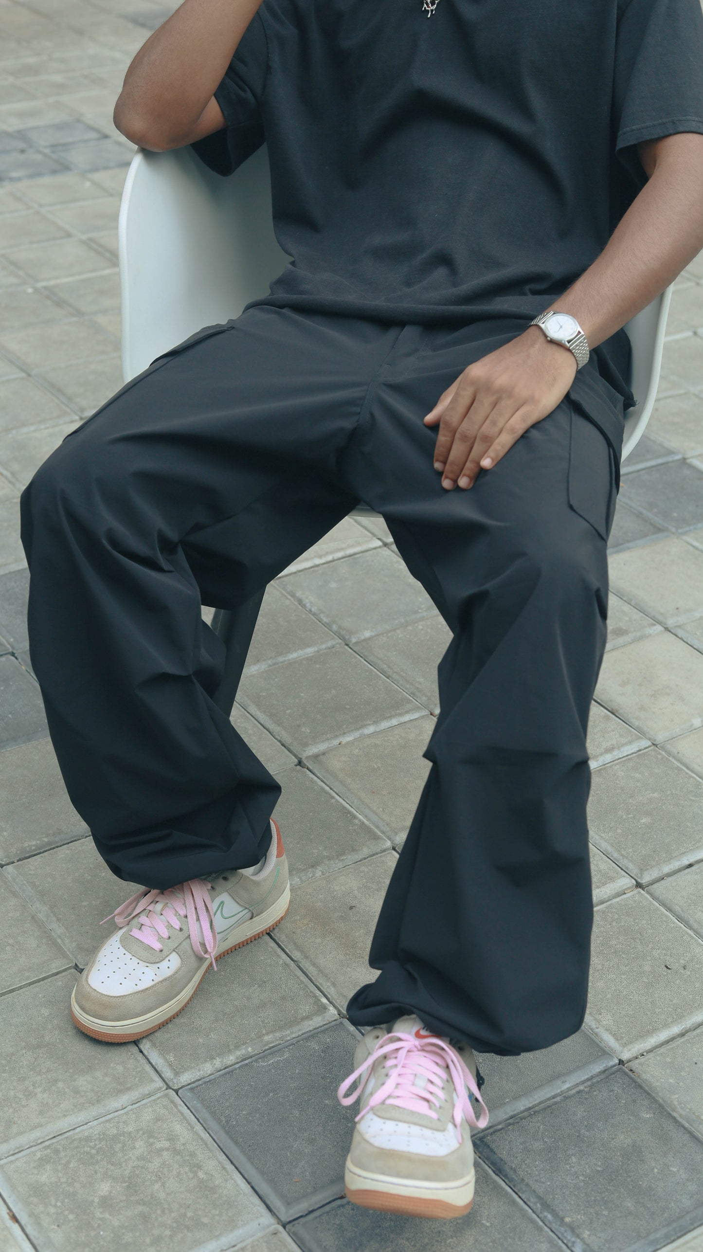 Parachute pant Black