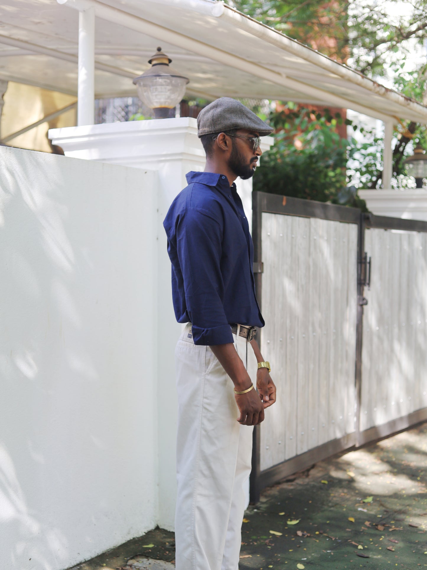 NAVY BLUE LINEN SHIRT
