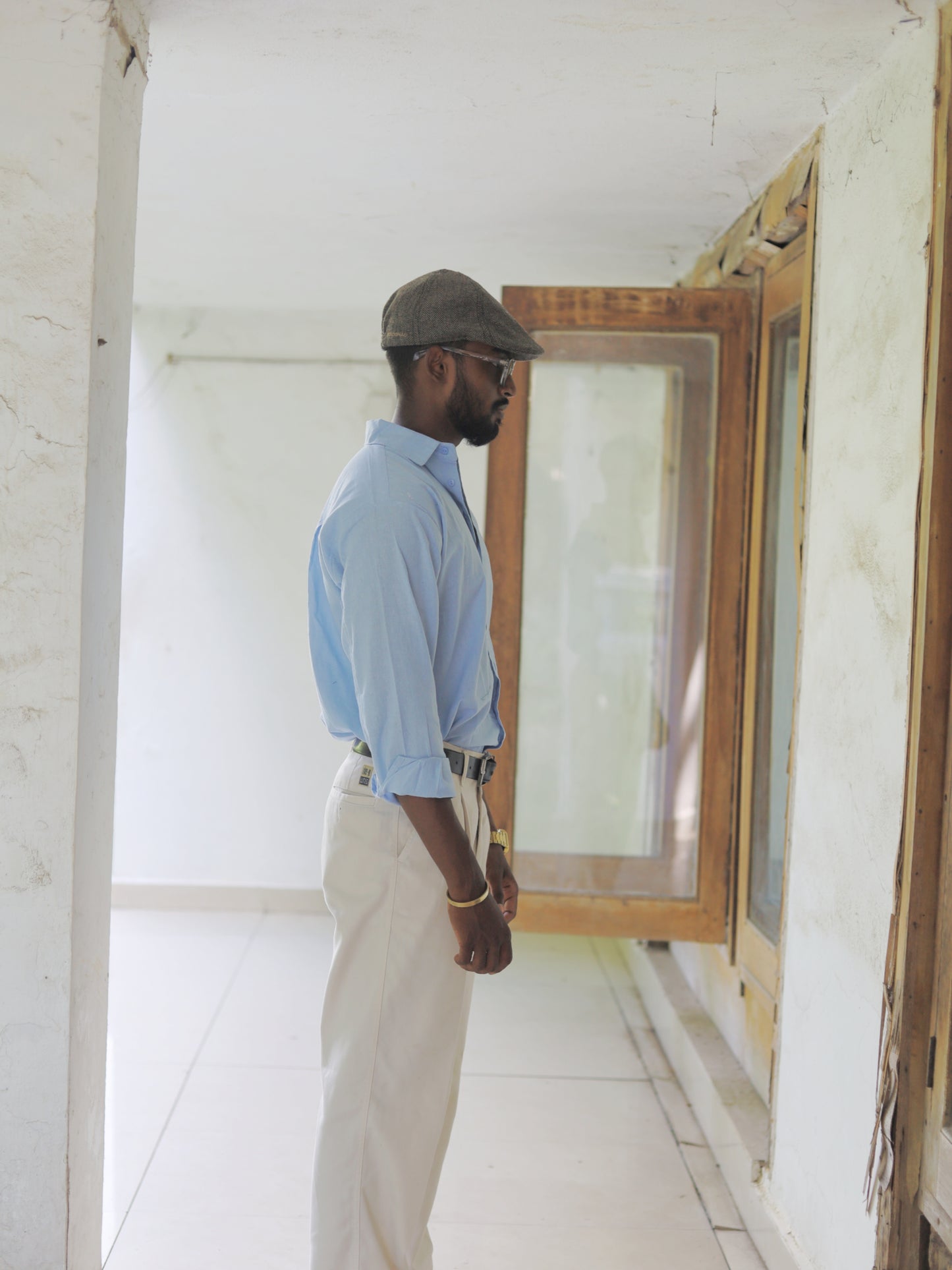 LIGHT BLUE LINEN SHIRT