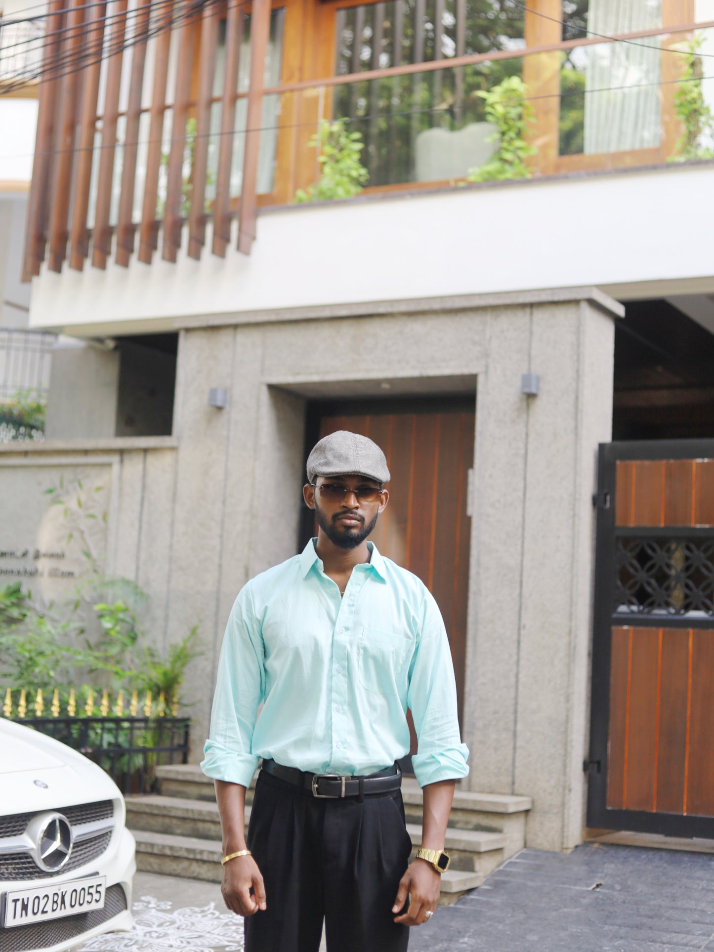 SKY BLUE COTTON SHIRT