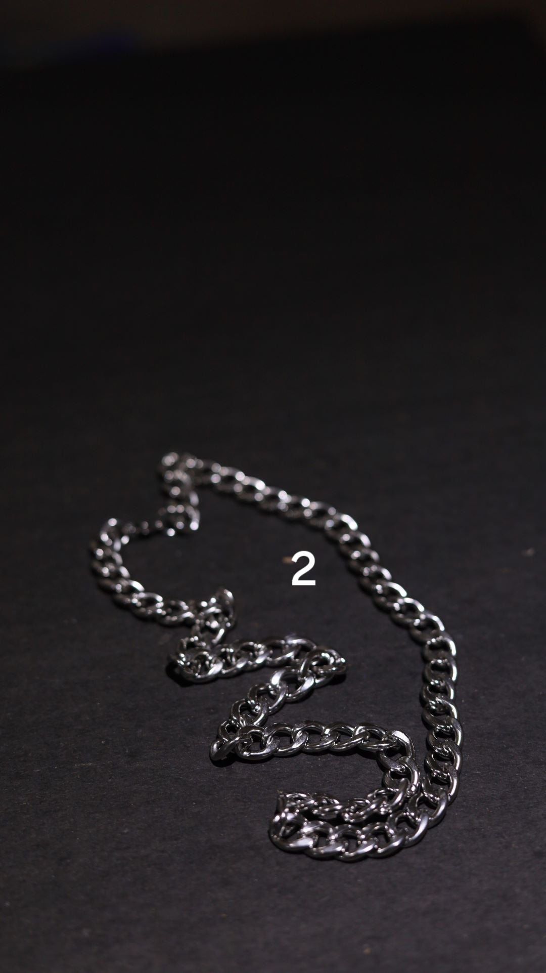 Stainless steel linked chain