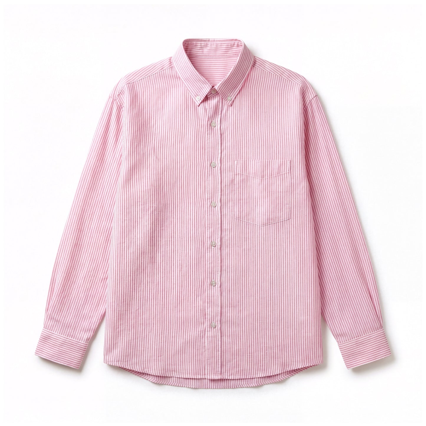 Pink Striped Button-Down Shirt