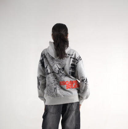 escape studio ( oversize croped hoodie )