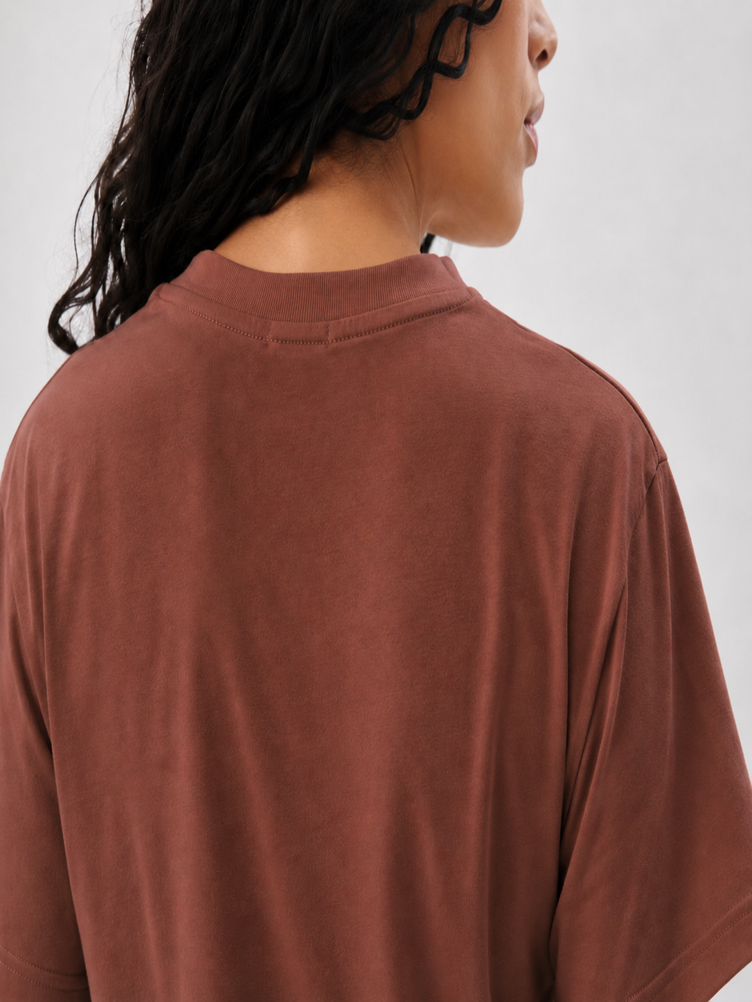 ESCAPE EARTH BROWN BOXY TEE
