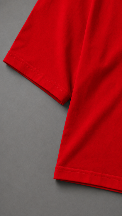 ESCAPE ESSENTIAL RED BOXY TEE