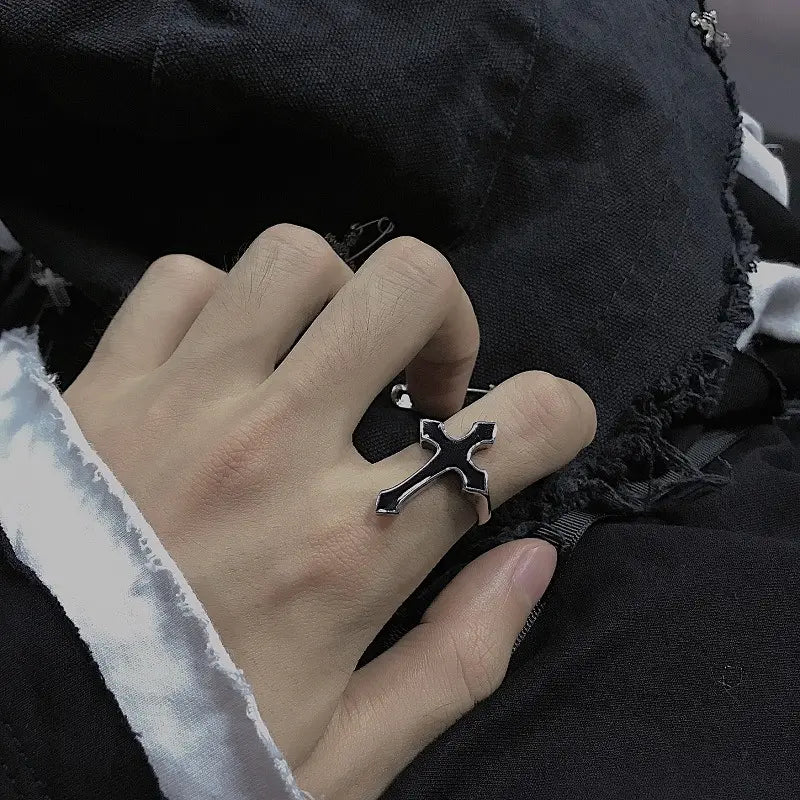 Black cross ring