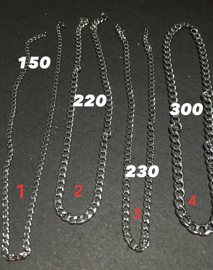 Stainless steel linked chain