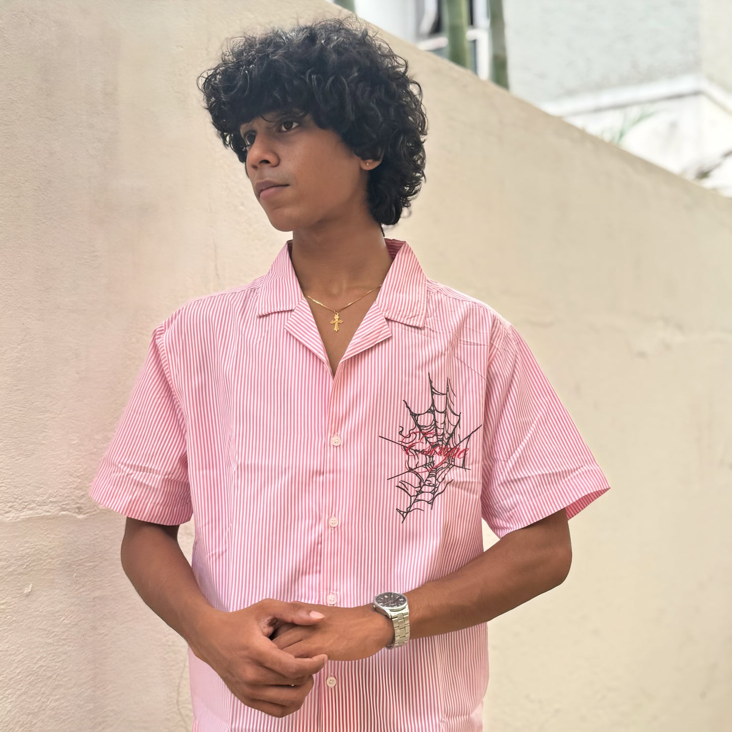 PINK STRIPE SHIRT