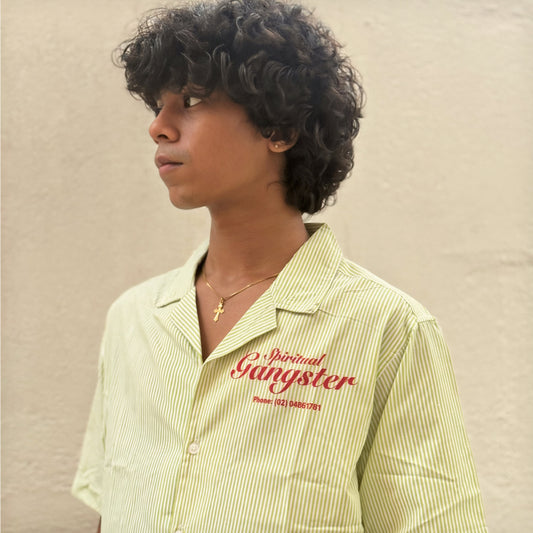 GREEN STRIPE SHIRT