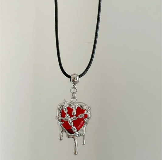 ZINC alloy heart pendant