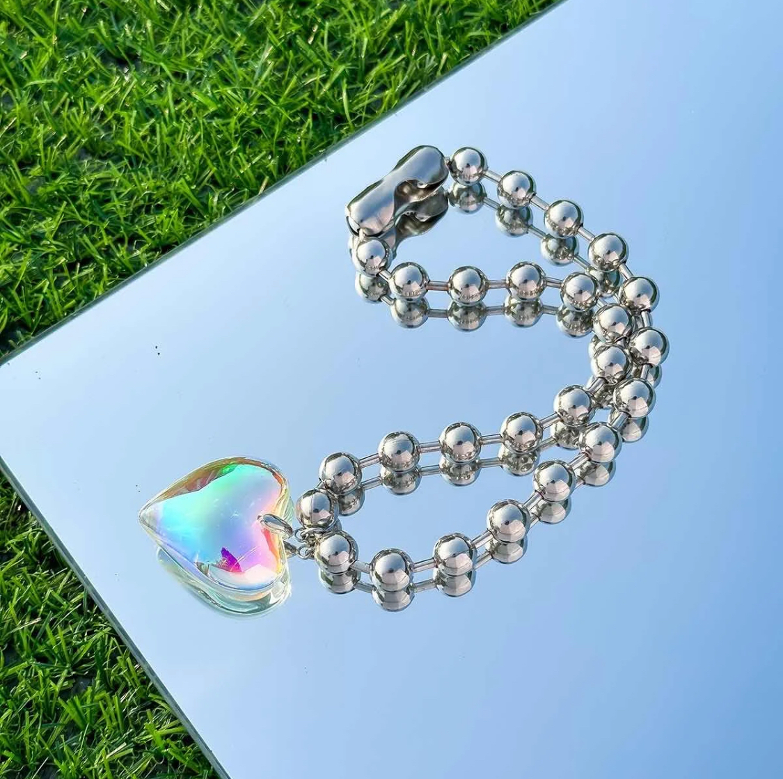 DRAZIC multi colour heart chain