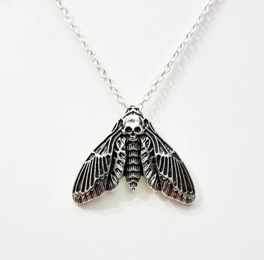 moth pendant chain