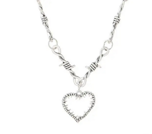 Thorn heart necklace