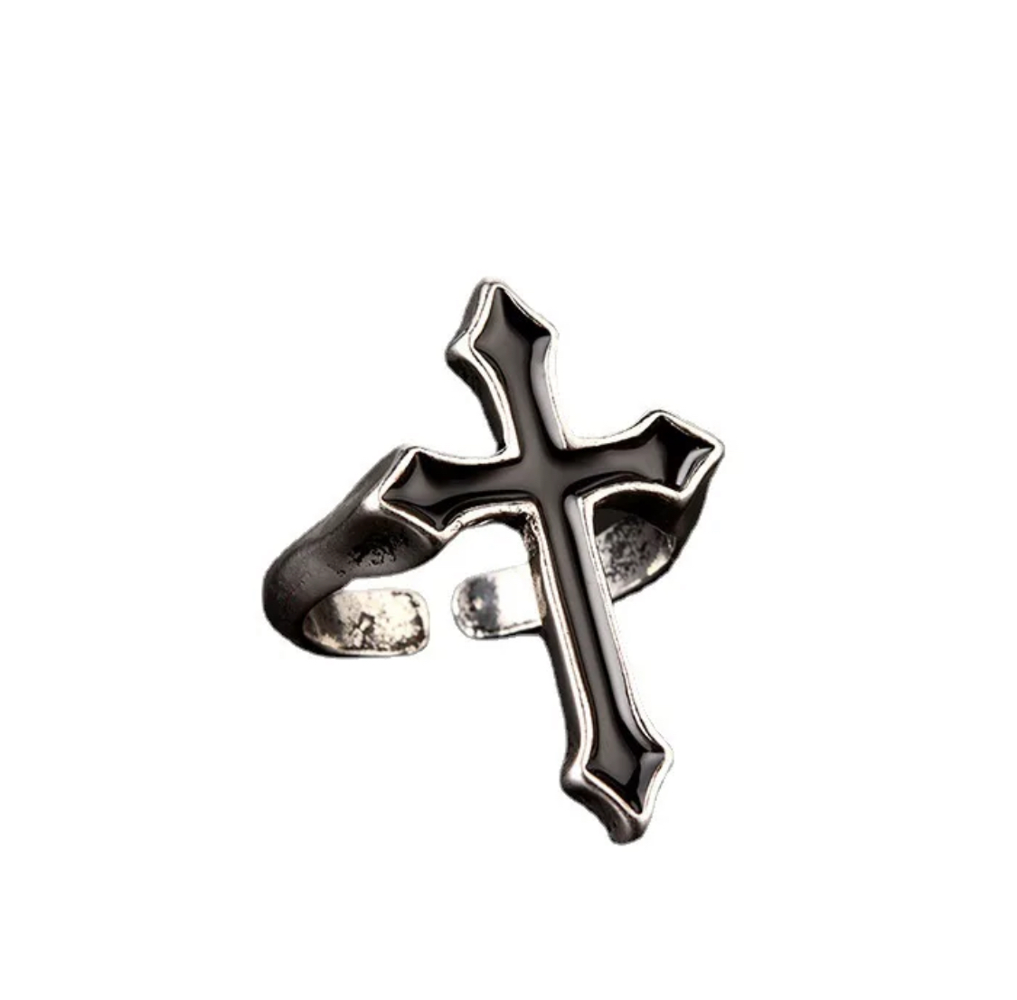 Black cross ring – Escape Closet