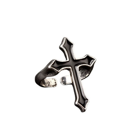 Black cross ring