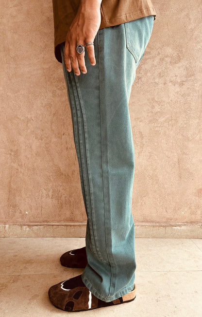 ESC Washed Pleat Tuck Pants