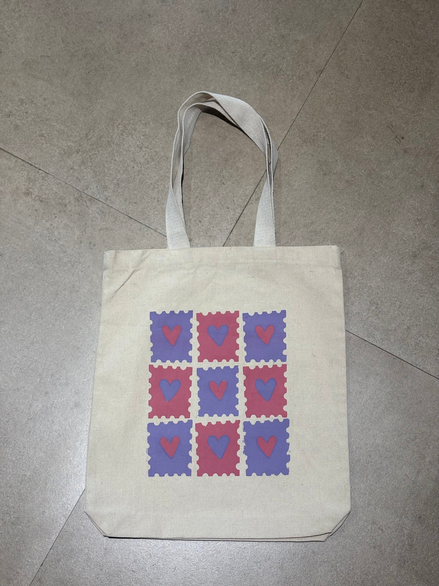 Heart Stamp Tote
