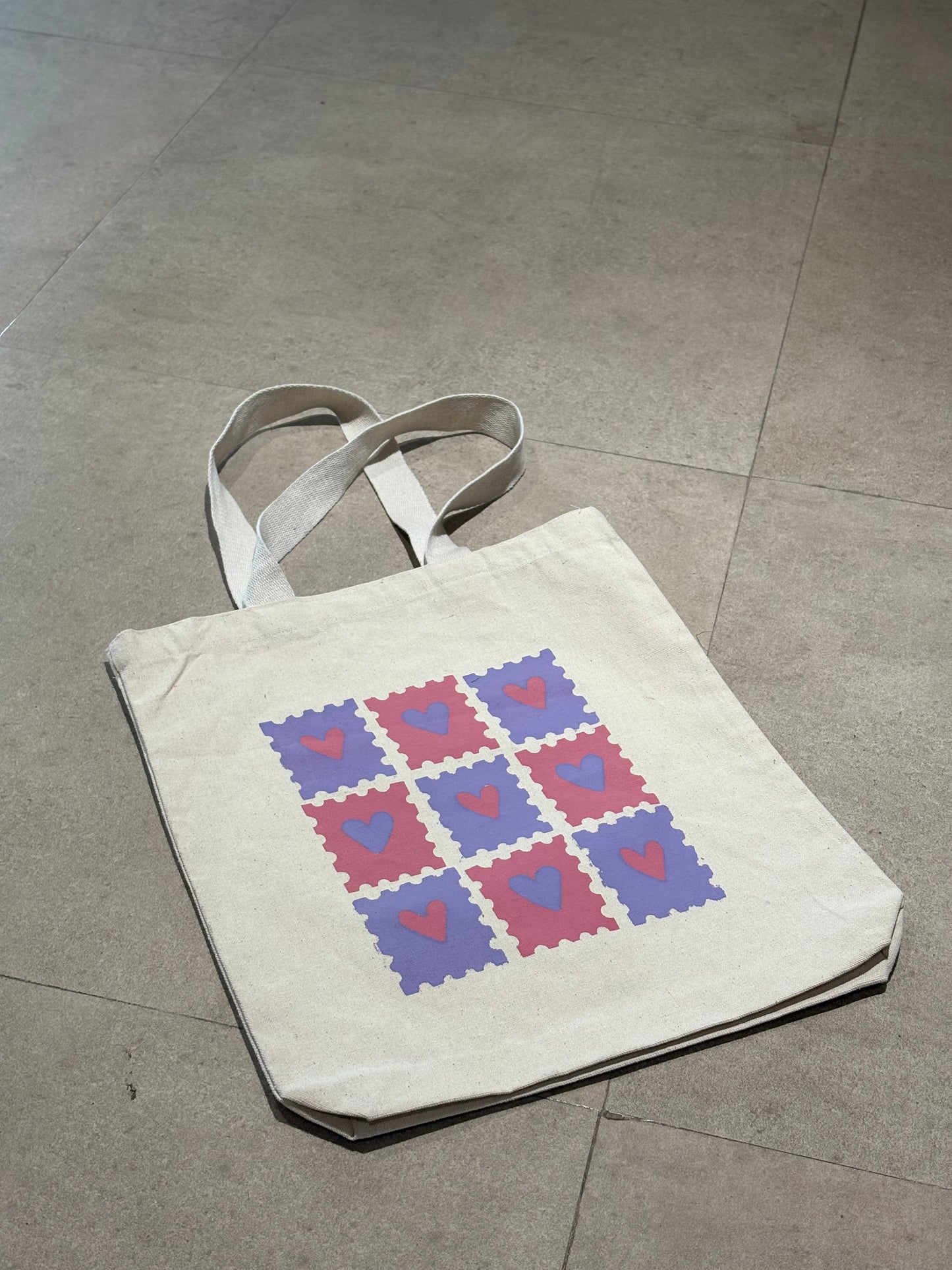 Heart Stamp Tote