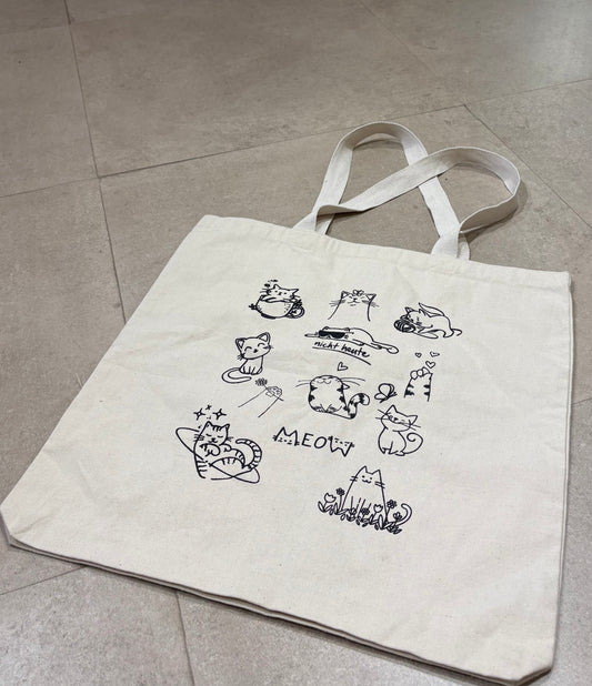 Cat Doodle Tote (BIG)