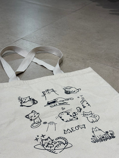 Cat Doodle Tote (BIG)