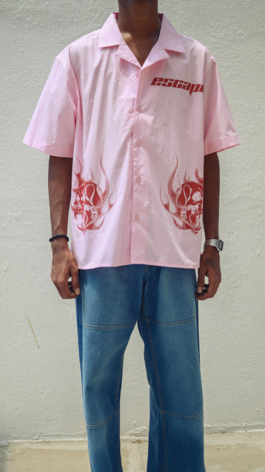 SKULL Pink Shirt