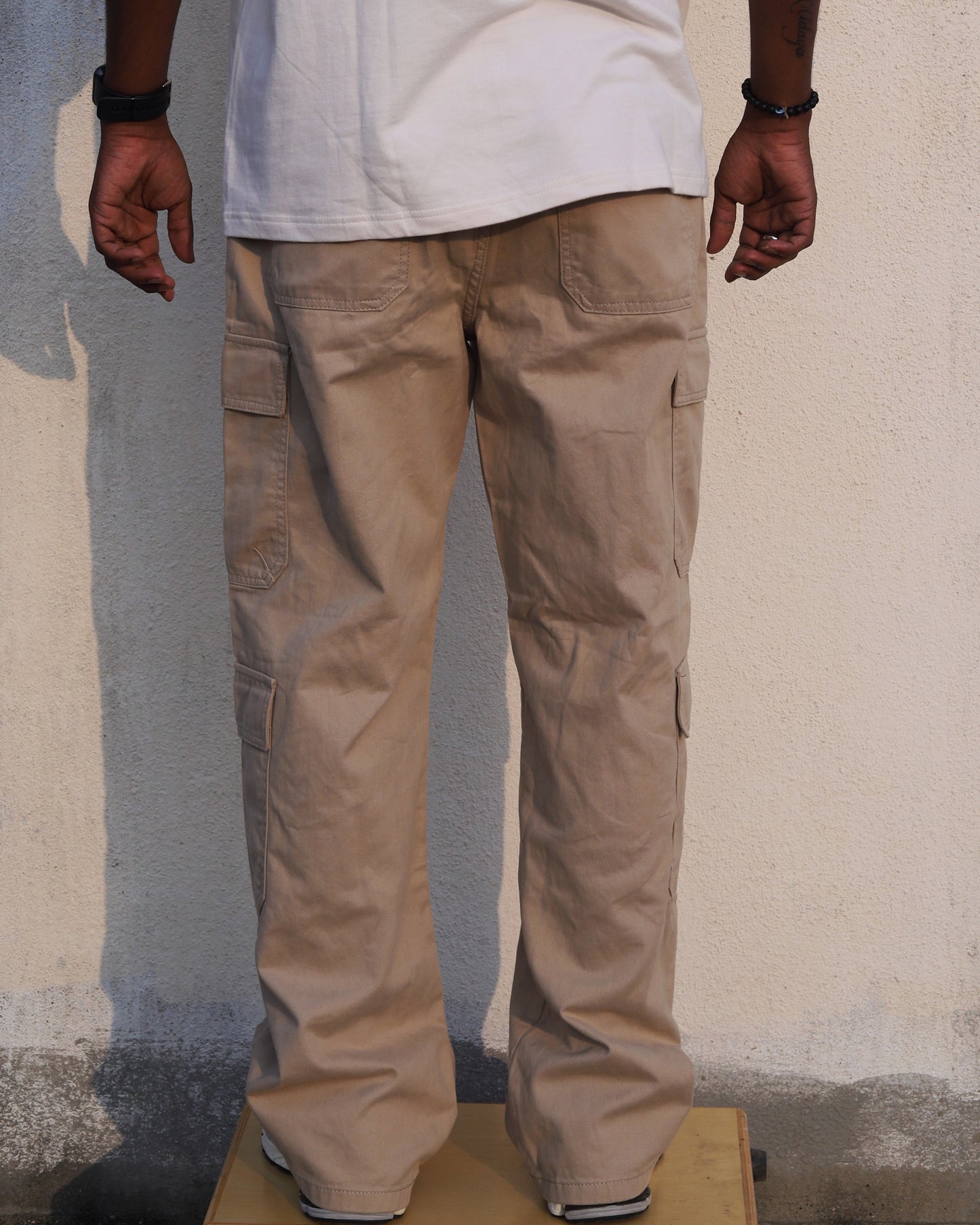 6 pocket beige cargos