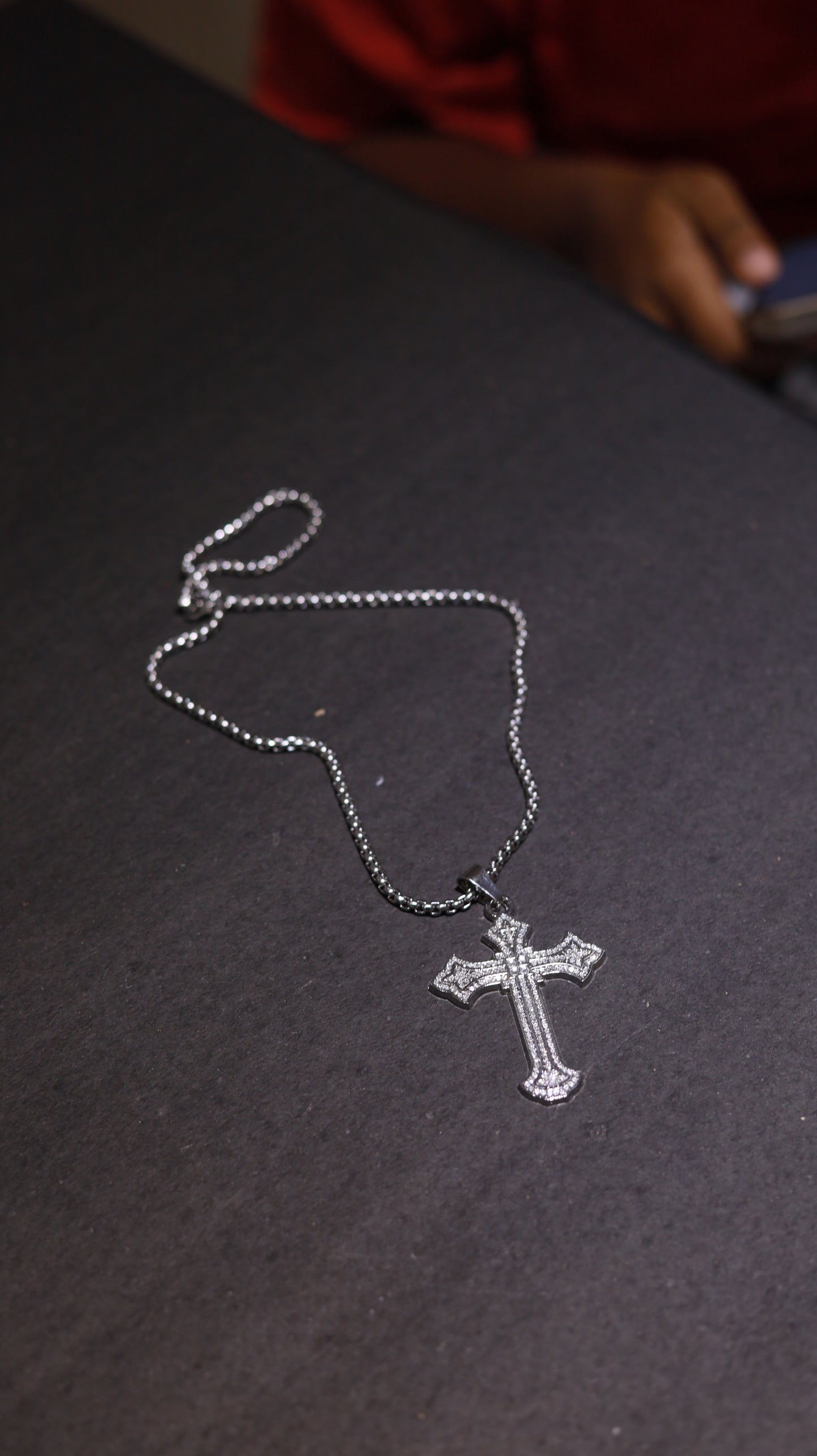 Diamond Cross Pendant Chain