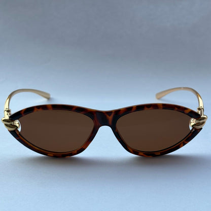 Golden Arc Cat-Eye Sunglasses