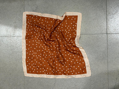 COCOA POLKA DOT SCARF