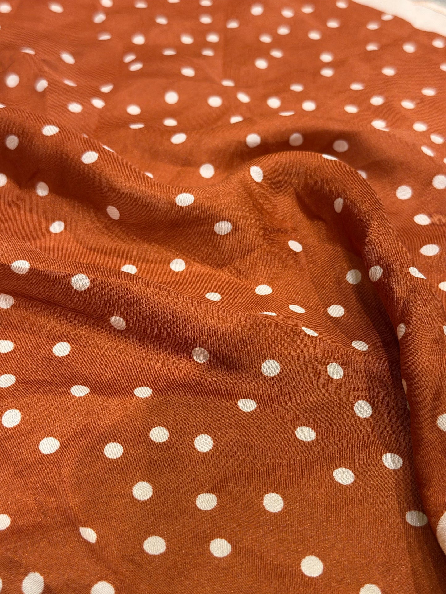 COCOA POLKA DOT SCARF