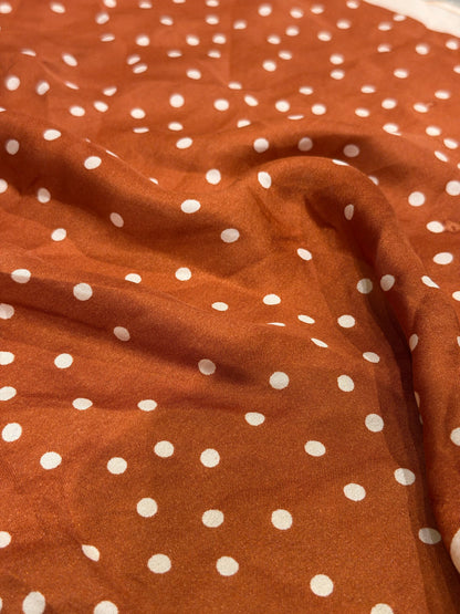 COCOA POLKA DOT SCARF