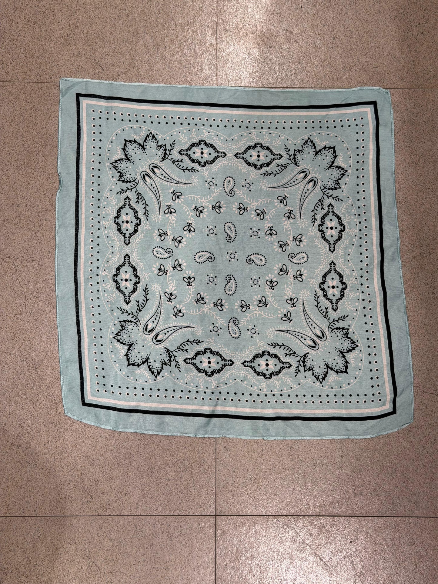SKY BLOOM BANDANA SCARF
