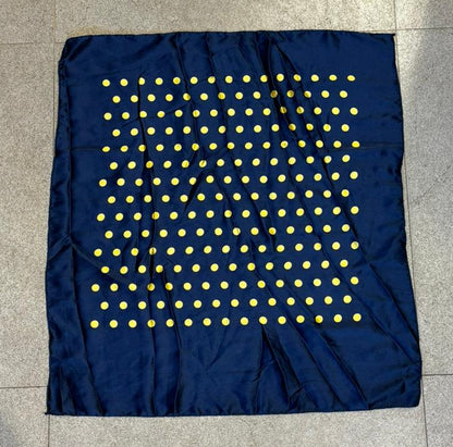 NAVY DOT SCARF