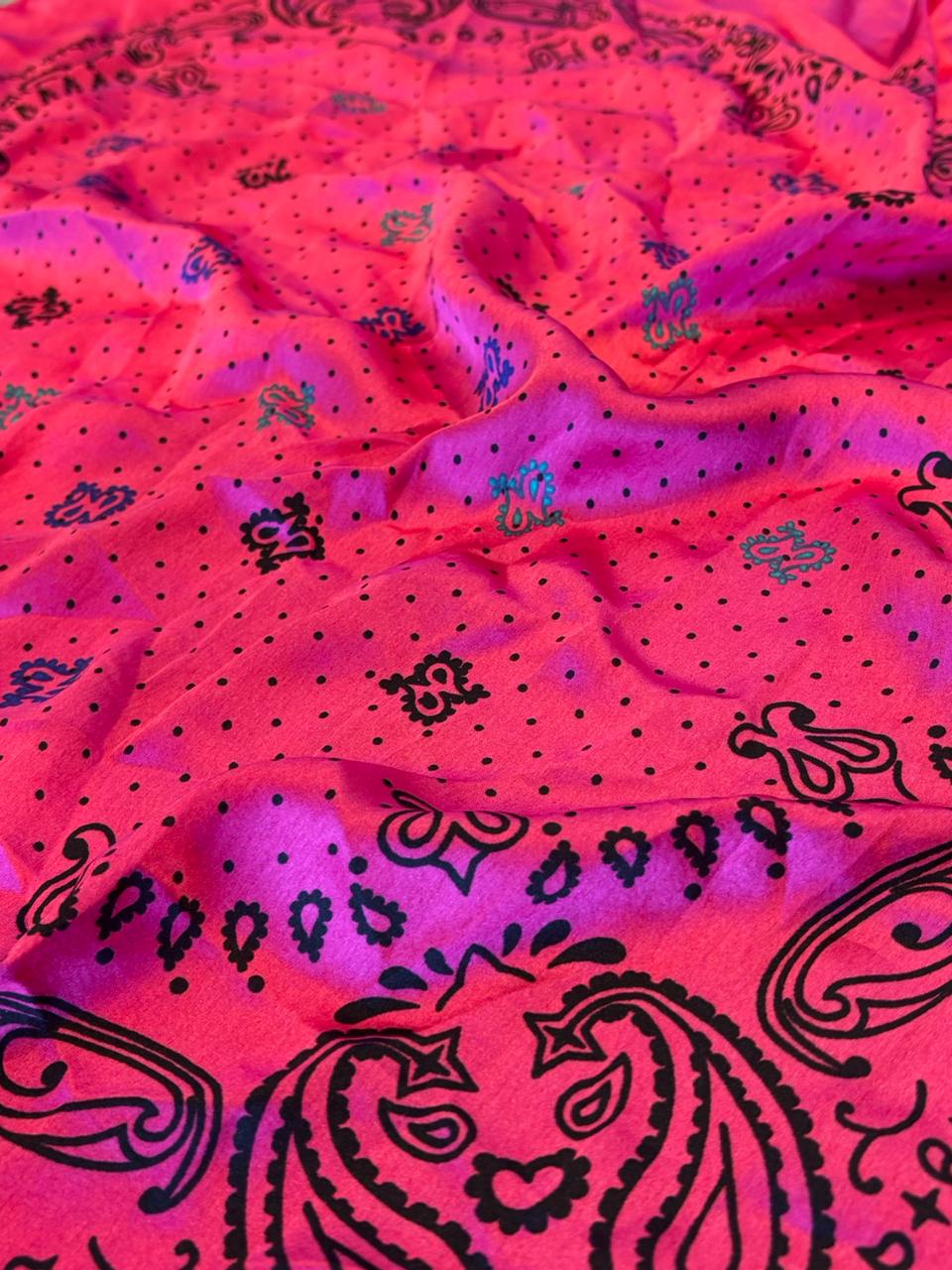 NEON ROSE SCARF