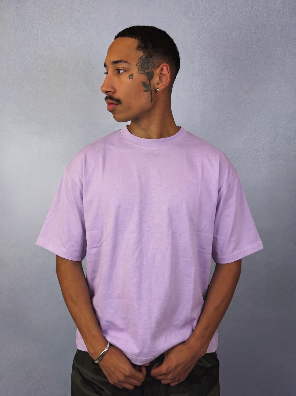 ESCAPE LILAC BOXY FIT TEE