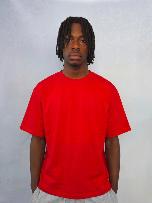 ESCAPE ESSENTIAL RED BOXY TEE