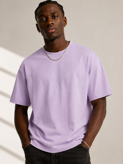 ESCAPE LILAC BOXY FIT TEE