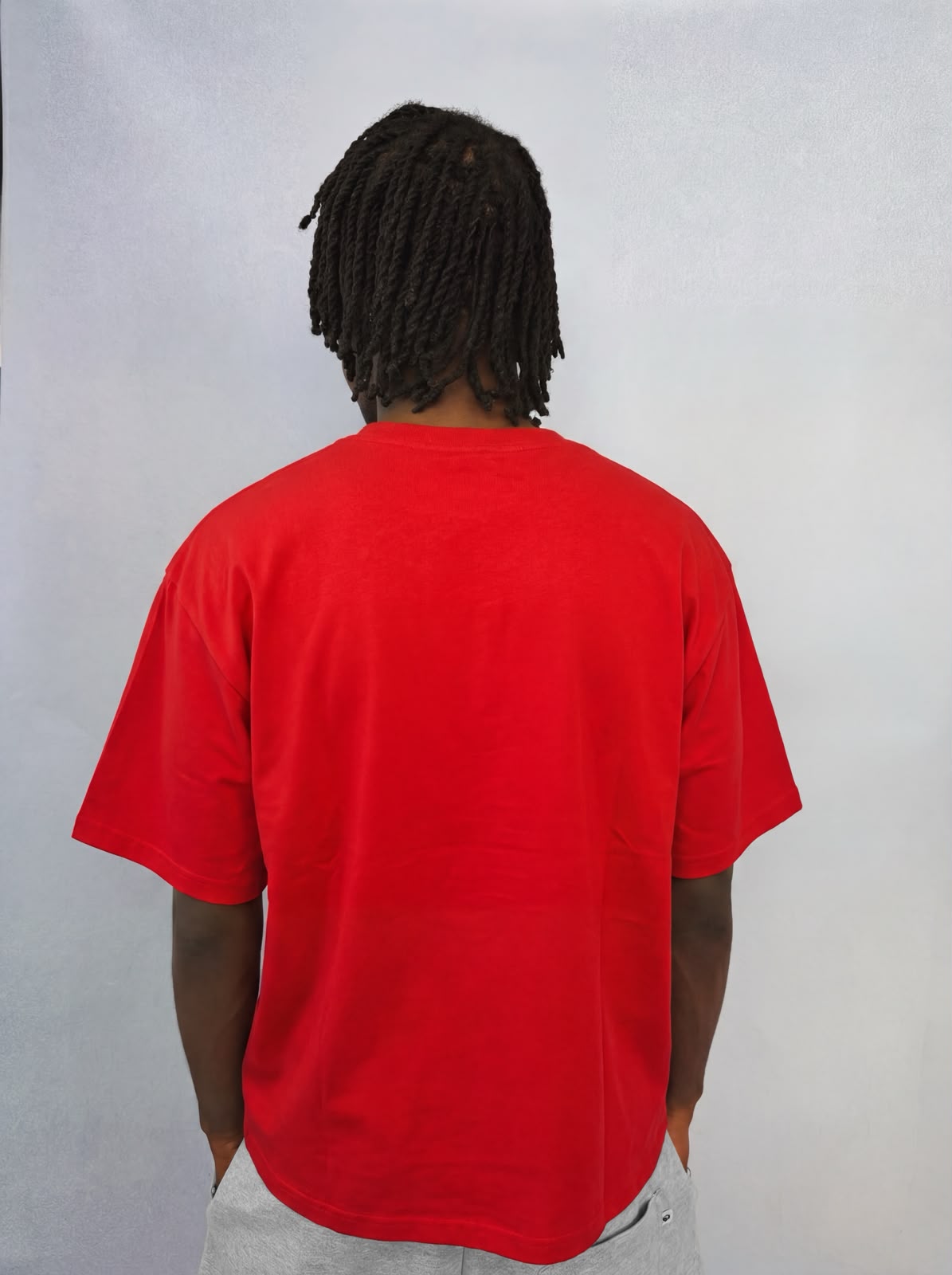 ESCAPE ESSENTIAL RED BOXY TEE