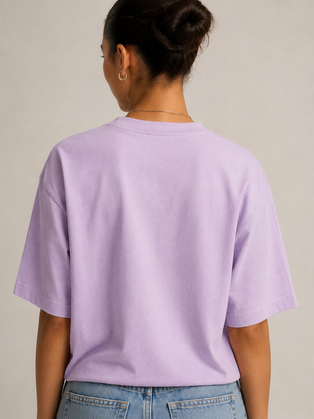 ESCAPE LILAC BOXY FIT TEE