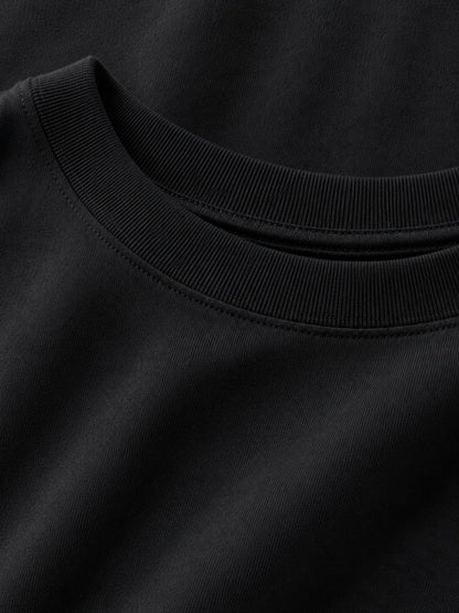 ESCAPE ESSENTIAL BLACK BOXY TEE