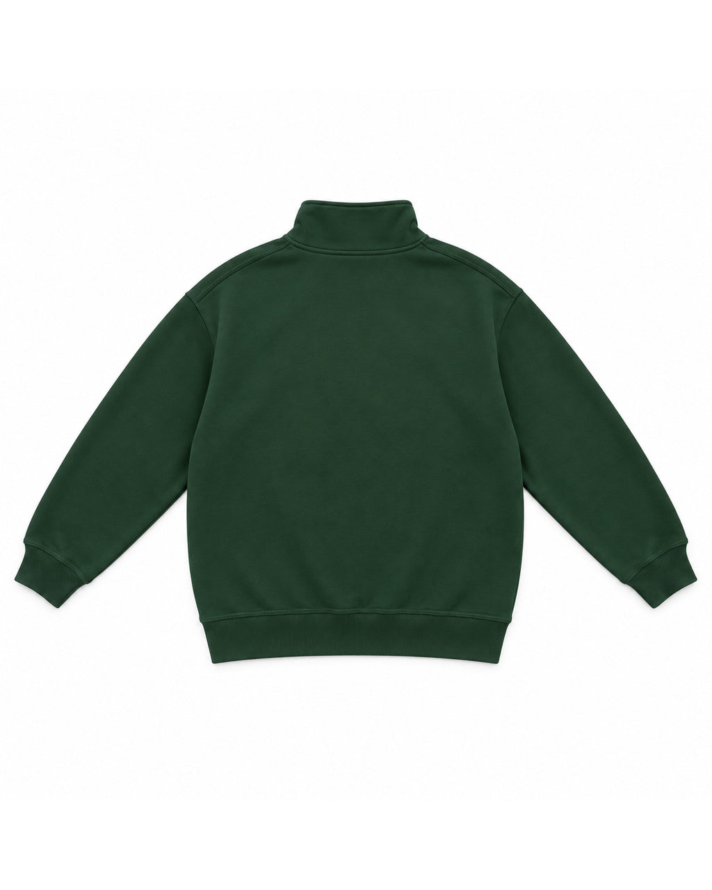 Bottle Green Quarter-Zip Pullover – back view
