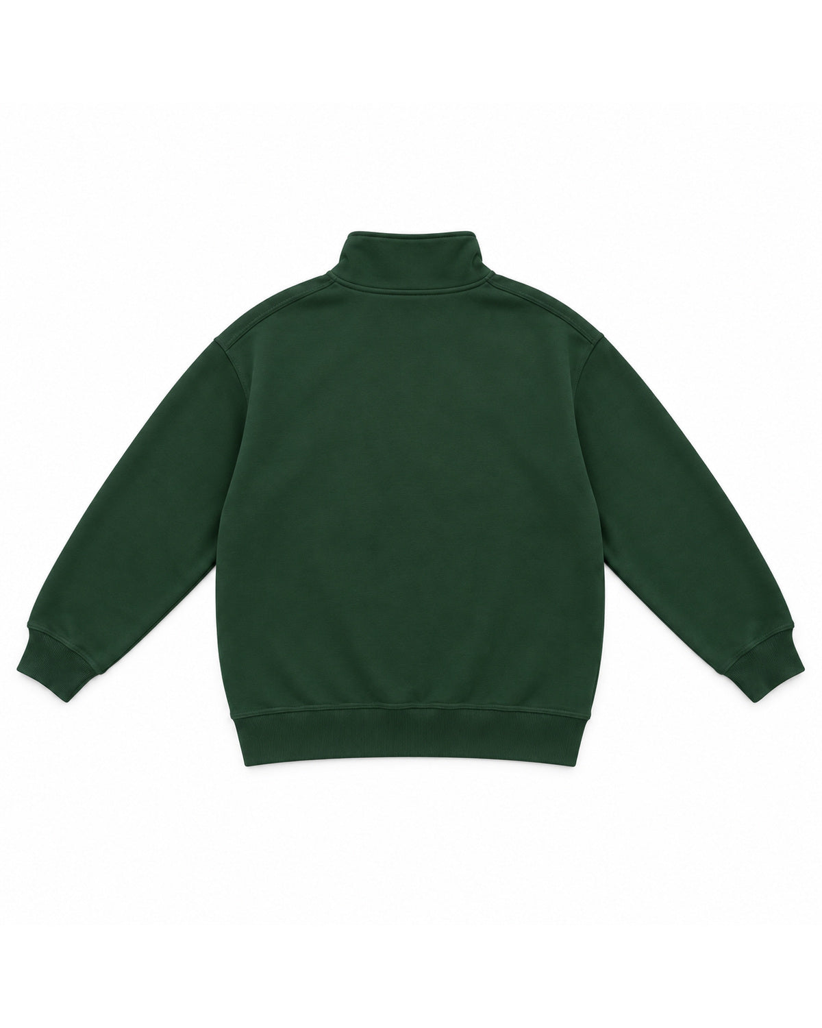 Bottle Green Quarter-Zip Pullover – back view