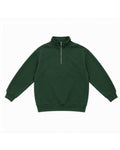 Bottle Green Quarter-Zip Pullover – front view