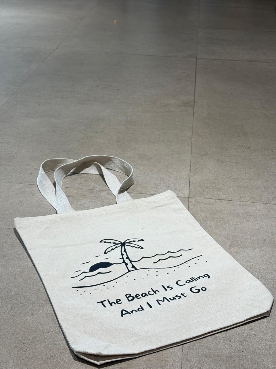 “The Beach Is Calling” Tote