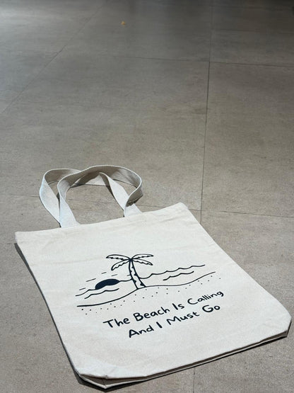 “The Beach Is Calling” Tote